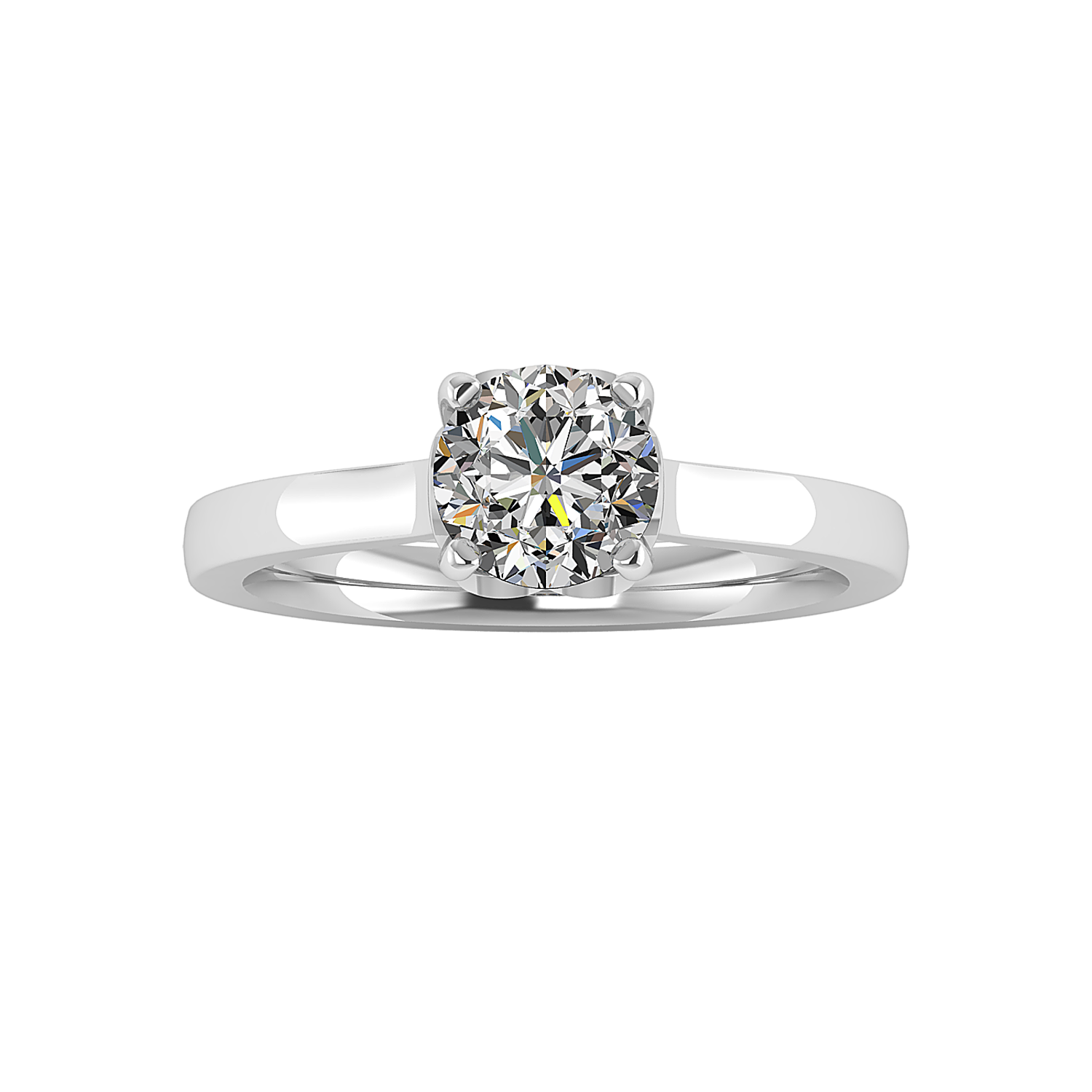 Korman Signature Melody Solitaire Semi Mount Engagement Ring